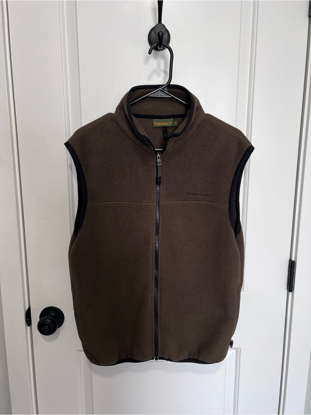 Timberland Brown Sleeveless Fleece Vest - Full Zip
